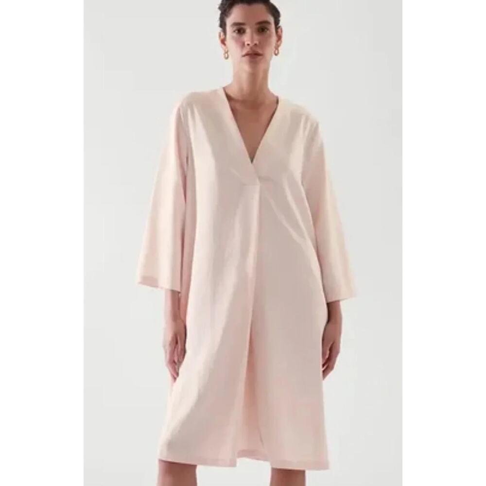 COS Minimalist Lyocell Blend Shift Dress, Size 6